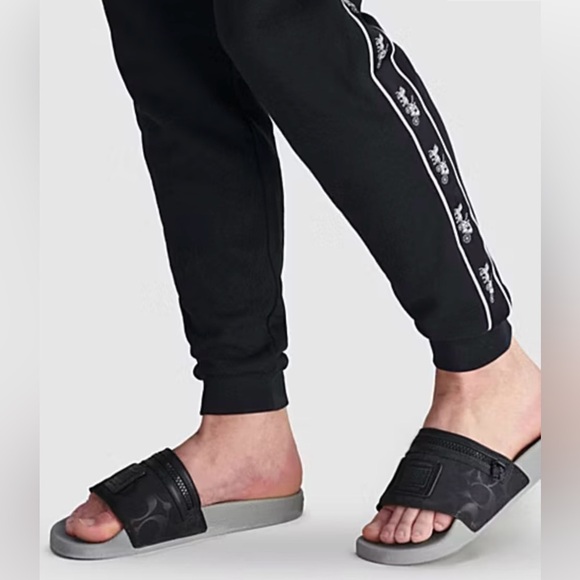 Coach Black and Gray Men's Sandals - Picture 2 of 10